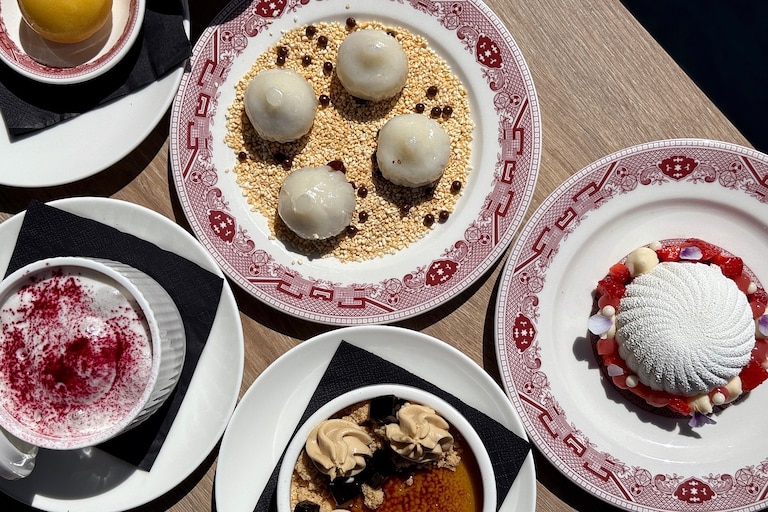 Spread of various dumplings at Nine Tailed Fox.