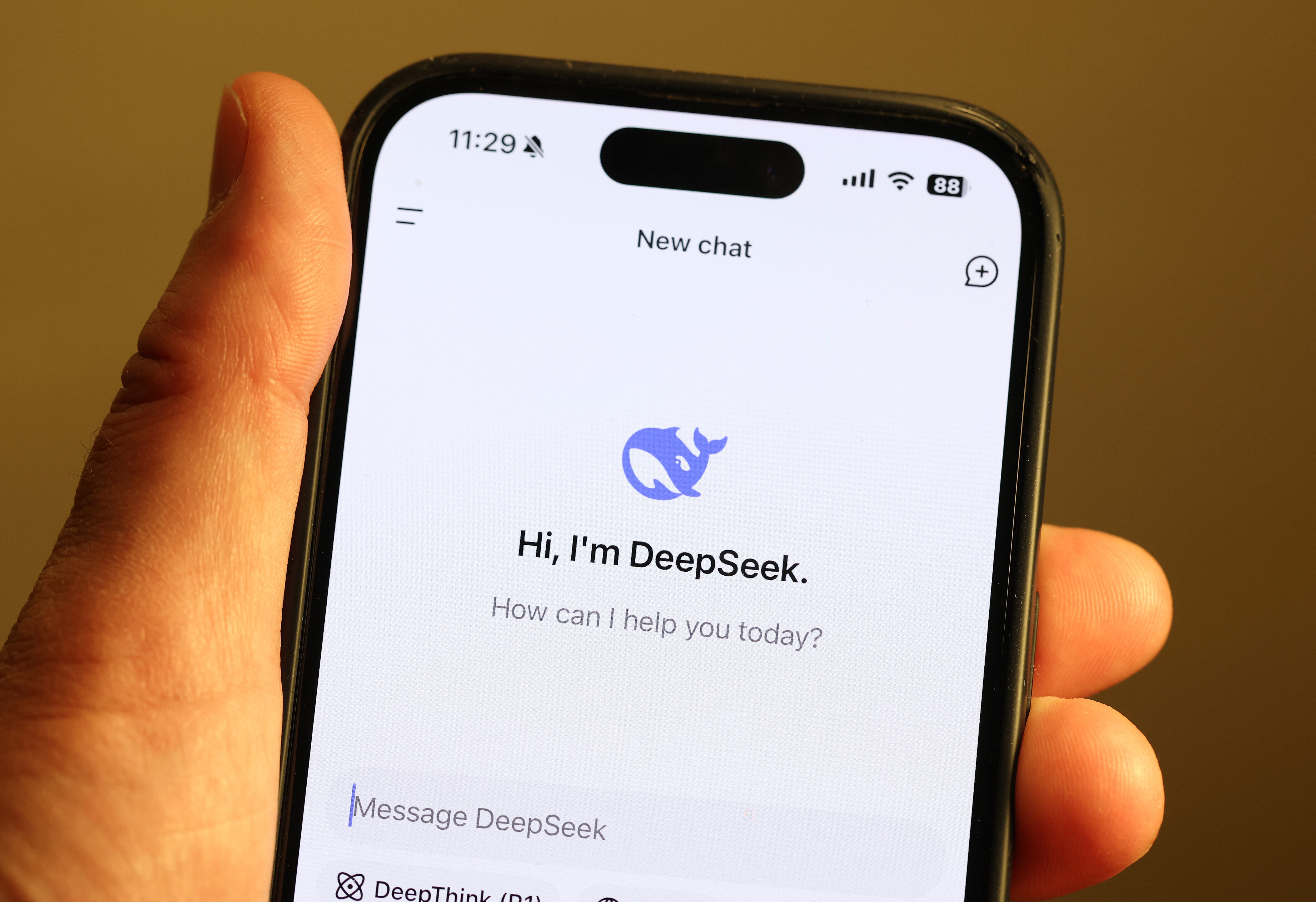 SAN ANSELMO, CALIFORNIA - JANUARY 27: In this photo illustration, the DeepSeek app is displayed on an iPhone screen on January 27, 2025 in San Anselmo, California. Newly launched Chinese AI app DeepSeek has surged to number one in Apple's App Store and has triggered a sell-off of U.S. tech stocks over concerns that Chinese companies' AI advances could threaten the bottom line of tech giants in the United States and Europe. (Photo Illustration by Justin Sullivan/Getty Images)