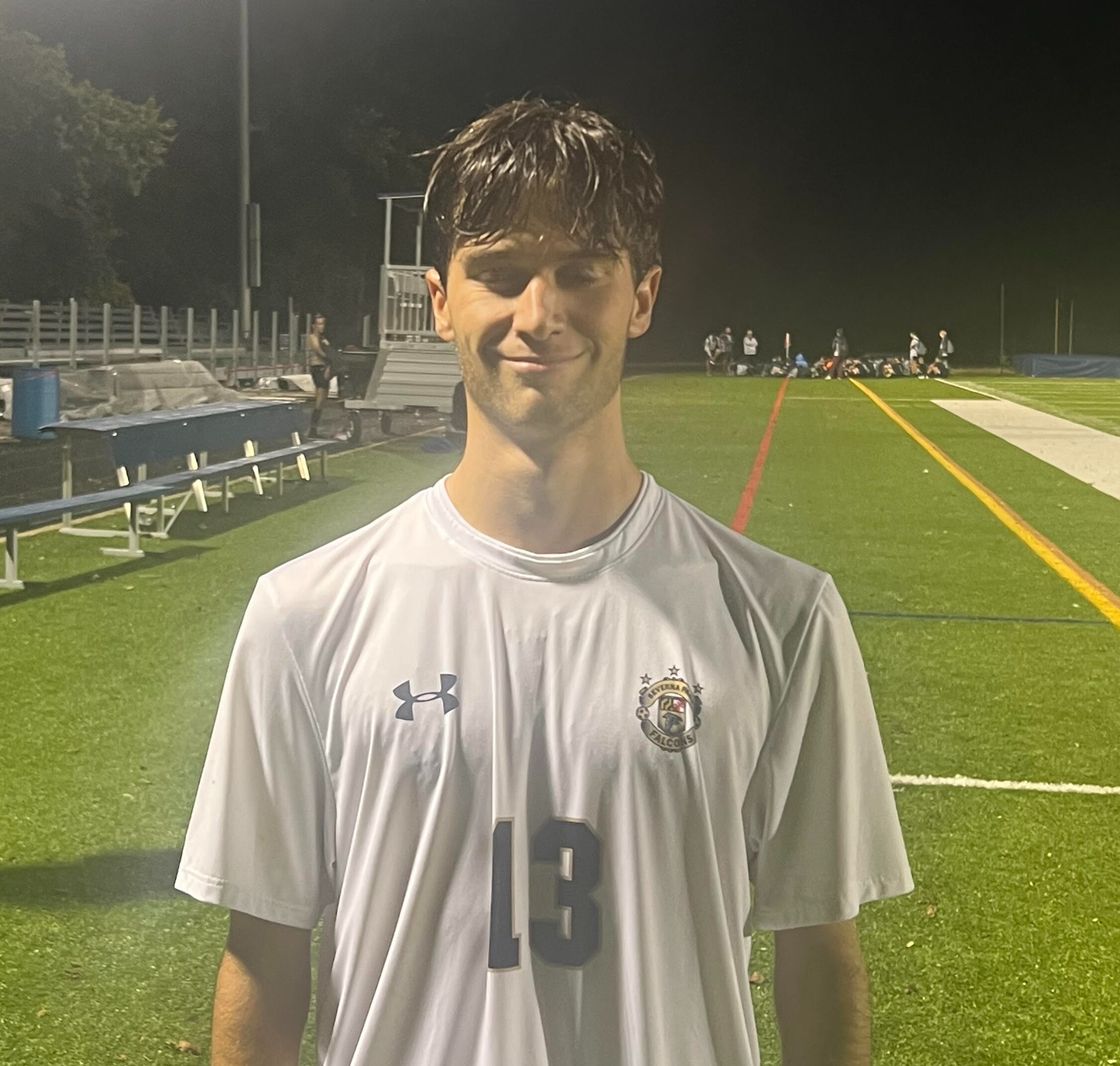 Brad Dulin came up huge for Severna Park's boys soccer team Thursday evening. The senior recorded a hat trick as the No. 6 Falcons defeated previously unbeaten and 15th-ranked South River, 3-1, in an Anne Arundel County contest.