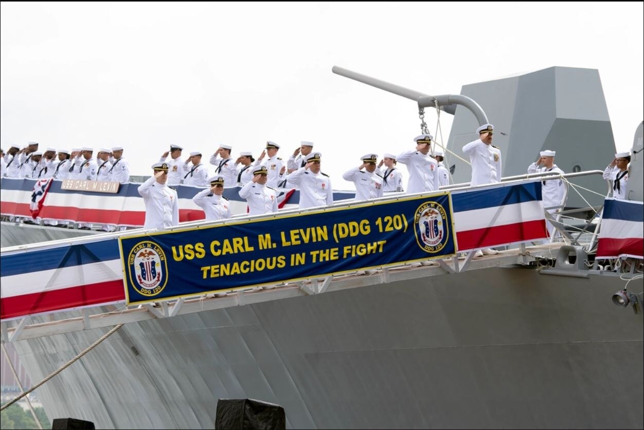 USS Carl M. Levin commissioning