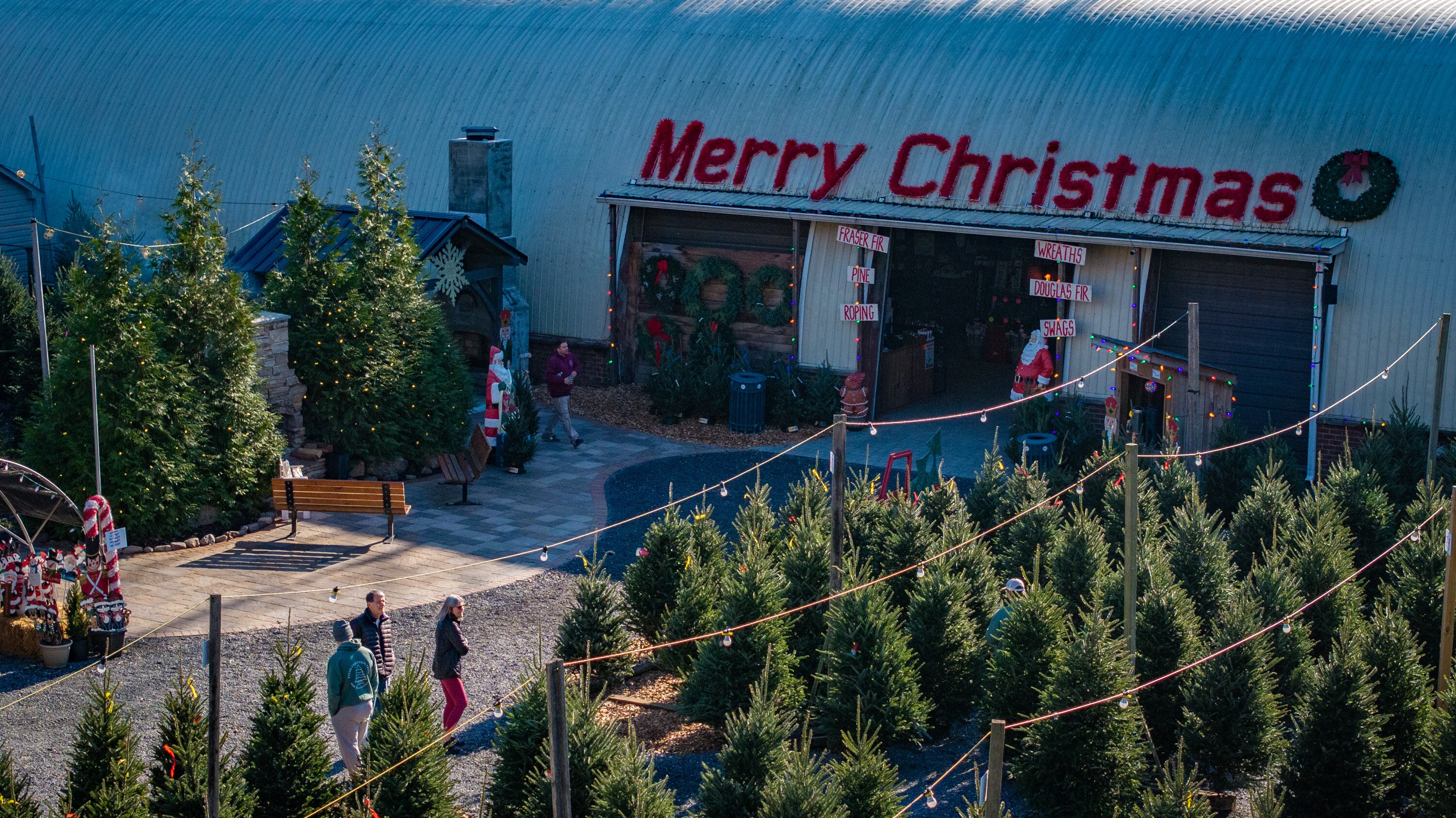 Payne Christmas Trees & Holiday Market in Elkridge offers pre-cut Fraser fir, Douglas fir, Scotch pine and white pine trees.