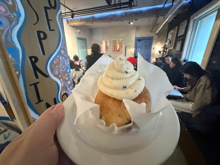 Charles Village’s Blueprint Cafe’s offers an excellent pastry selection and cozy atmosphere.