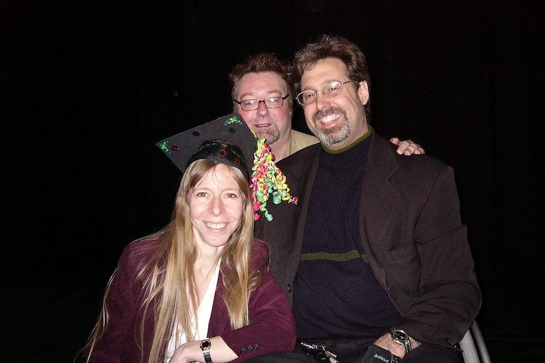 Harvey Doster, center, Robyn Quick, left, and another friend.