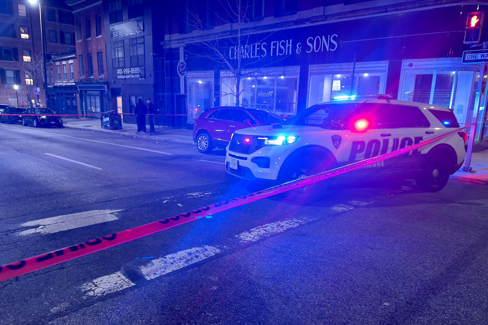WEDNESDAY, JANUARY 7, 2026 - Police respond to a shooting on the 300 block of West Franklin Street. Police said they're reviewing the officer's body camera footage for more information about the shooting.