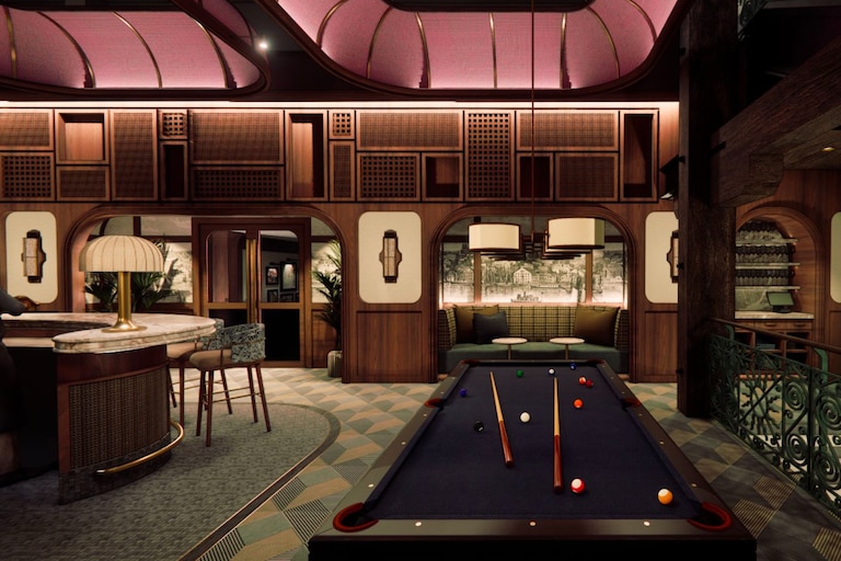 A rendering of Atlas Restaurant Group's Rosewater Supper Club, set to open in the summer of 2026.