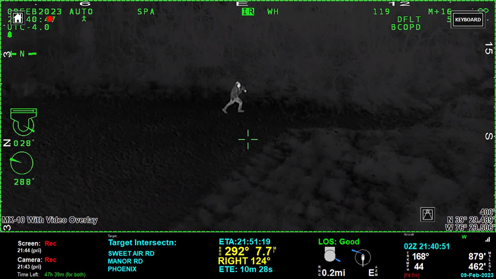 Police pursued David Linthicum into Harford County. He later ditched the truck and ran into the woods, where law enforcement surrounded him.