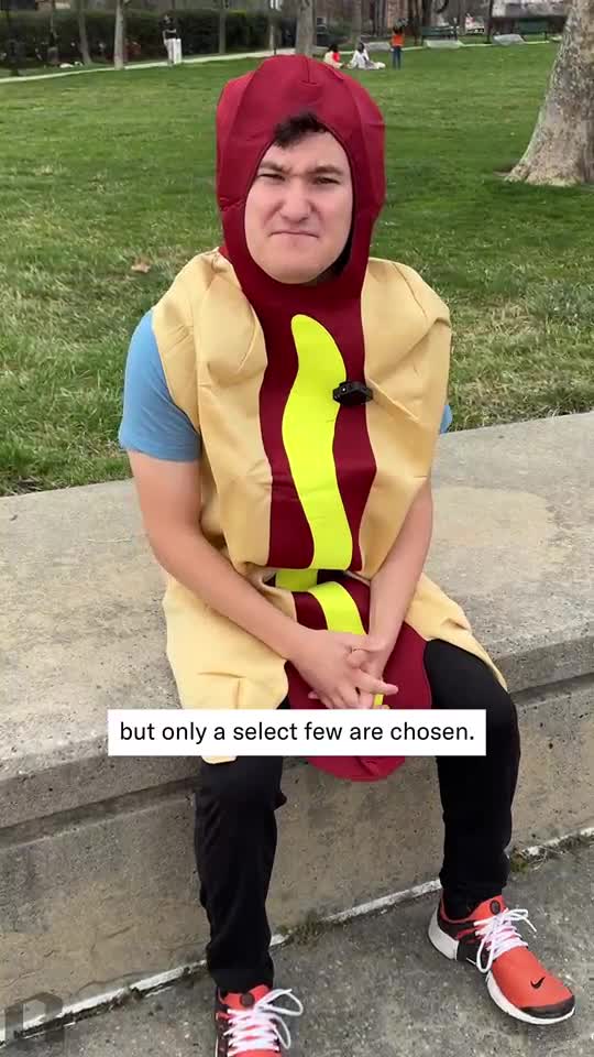 Not everyone got the gig as one of the Orioles' hot dog racers. We are the B Team.