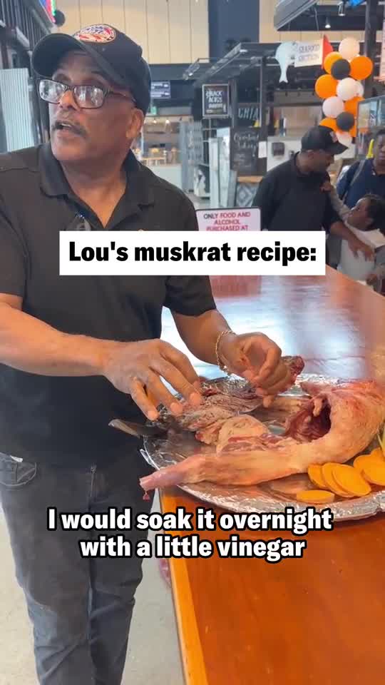 Eating muskrat in Baltimore