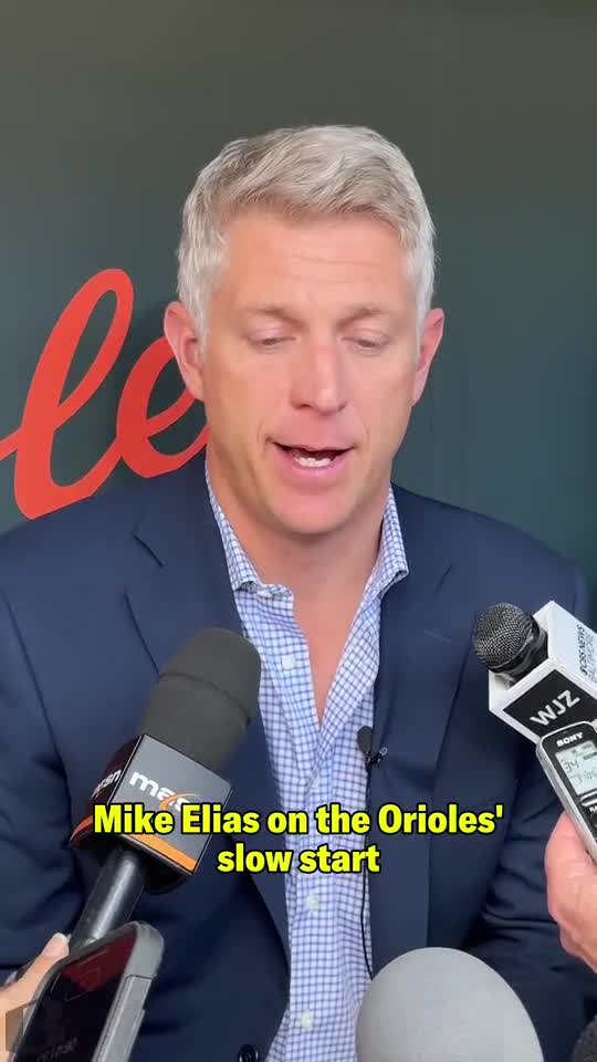 Orioles general manager Mike Elias expressed optimism in his team's ability to overcome their slow start.