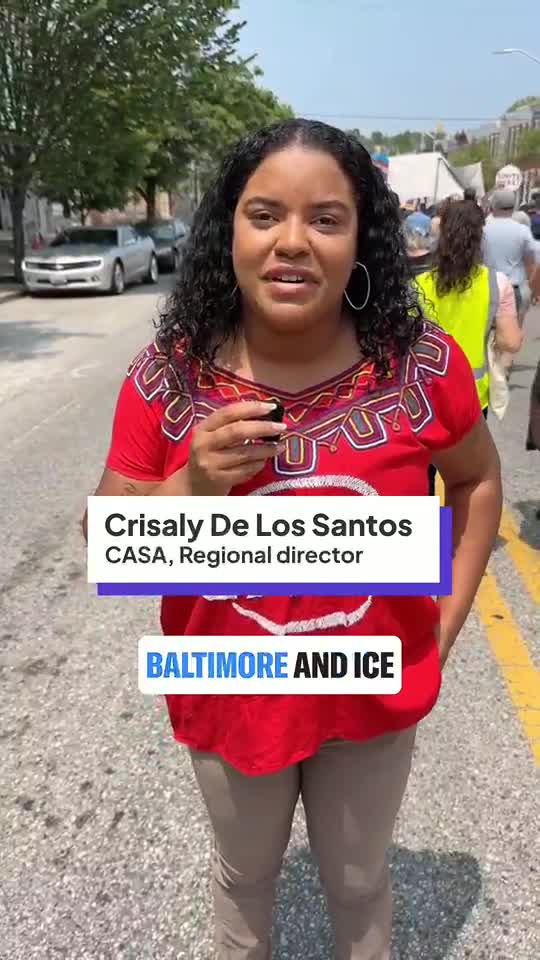 Hundreds march against ICE in East Baltimore