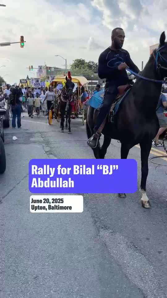 Hundreds rally for arabber fatally shot by Baltimore police