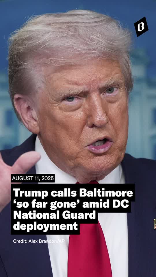 Trump calls Baltimore ‘so far gone’