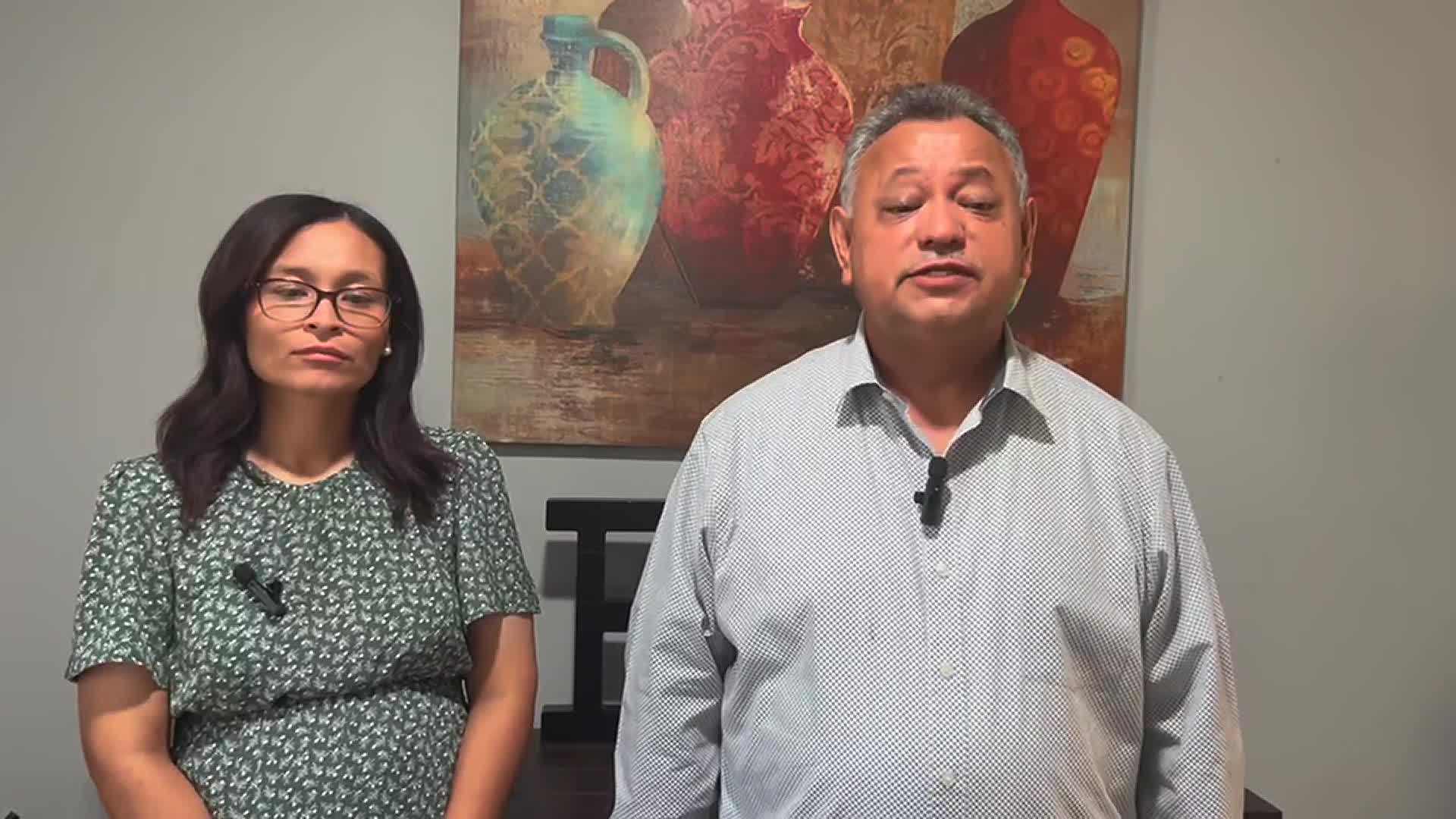 Statement from Daniel Fuentes Espinal and his daughter, Clarissa Fuentes Diaz.