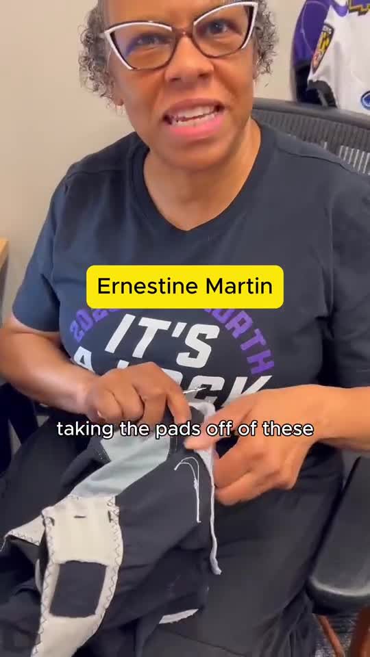 The Ravens have five in-house seamstresses.